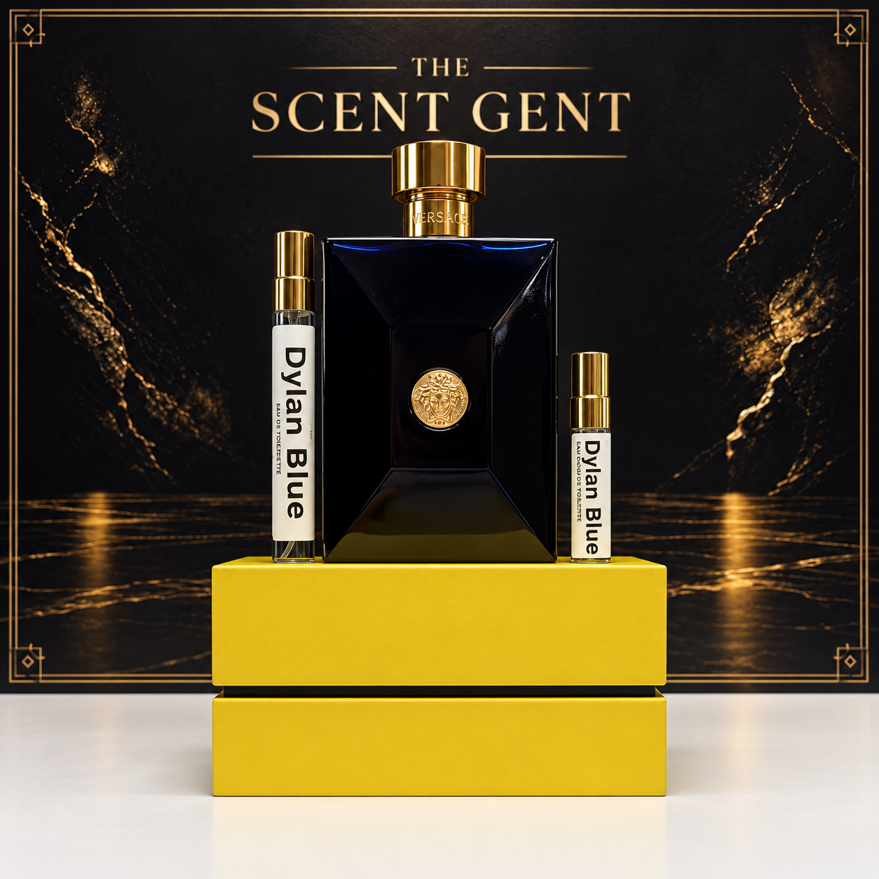Versace Dylan Blue with 5 mL and 10 mL decants